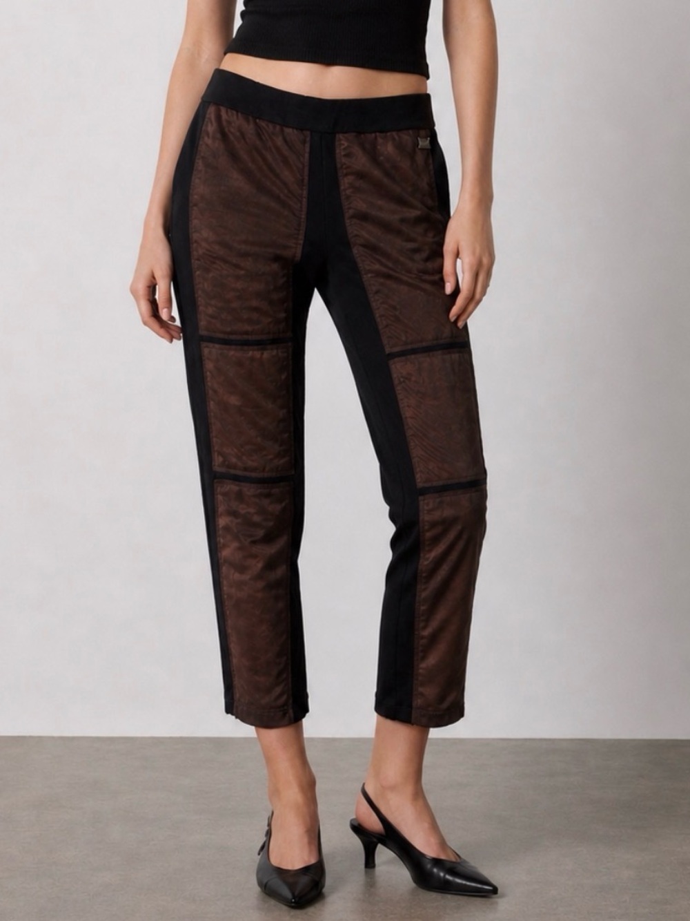 Joseph Ribkoff Faux Suede Paneled Pants